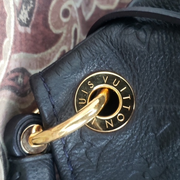π EMPREINTE π artsy navy blue leather Louis Vuitton - Picture 3 of 12